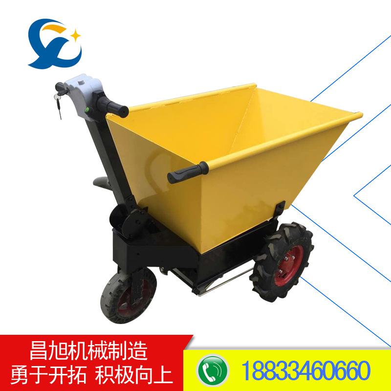電動手推車新建筑工地翻斗車養(yǎng)殖場果園小推車電動小推車