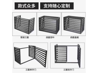 小區住宅工程裝飾通風鋁合金百葉窗，金屬空調罩河北任丘生產廠家